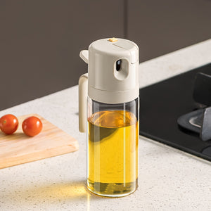 2-in-1 Versatile Glass Oil Sprayer/Mister - Perfect for Kitchen, BBQ, Salads & Outdoor Cooking, Leak-Proof & Easy Clean