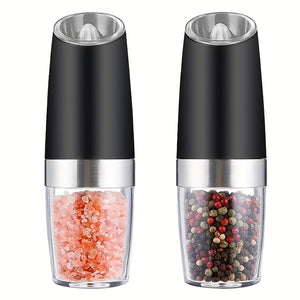 Electric Salt & Pepper Grinder Set with LED Lighting – Adjustable, One-Hand Operation, Modern Design, Ideal for Gifting (1/2pcs, AAA Battery