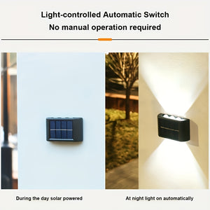 Brighten Up Your Outdoor Space With 2pcs Solar Up & Down Wall Lights!