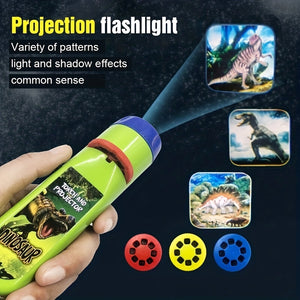 Interactive Dinosaur Projector Torch Light: A Fun & Educational Gift For Creative Kids! Halloween/Thanksgiving Day/Christmas Gift