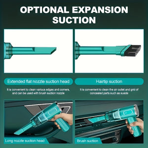 Upgraded Version, Portable Cordless Handheld Vacuum Cleaner, Cyclone Suction Wireless Vacuum. Suitable for Cars/Offices/Home Rechargeable Strong Suction Cleaner