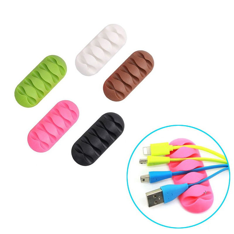 1pc Tangle-Free Cable Organizer - Keep Your Cables Neat and Organized with Durable Silicone