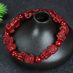 Natural Emperor Amethyst Lime Bracelet Destroying Evil Fortune Good Luck Pendant Beast Pixiu Bracelet