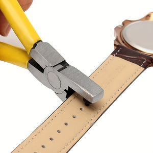 1pc Universal Hand Strap Watch Band Belt Punching Puncher, Leather Punch Tool Hole Pliers Tools 2.0mm