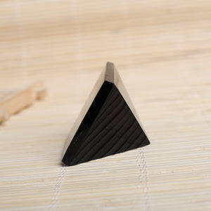 Pyramid-Finest Big Black Obsidian Crystal Pyramid Gemstone 1.77\ Carved Pyramidal Crystal Healing Crafts