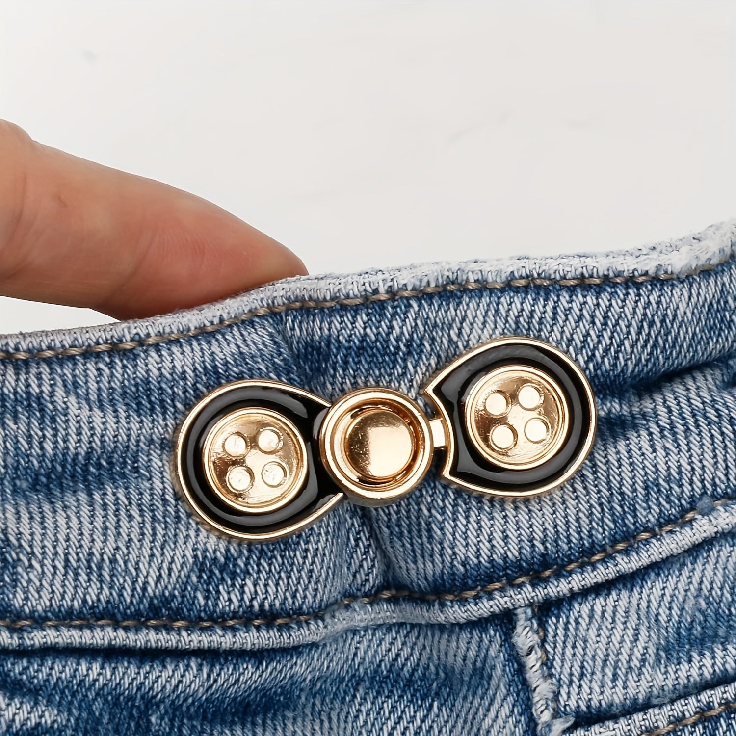 4 Sets Pant Waist Tightener, Detachable Jean Buttons For Loose Jeans, No Sew And No Tools Button Pins For Jeans, Adjustable Jean Buttons Pin