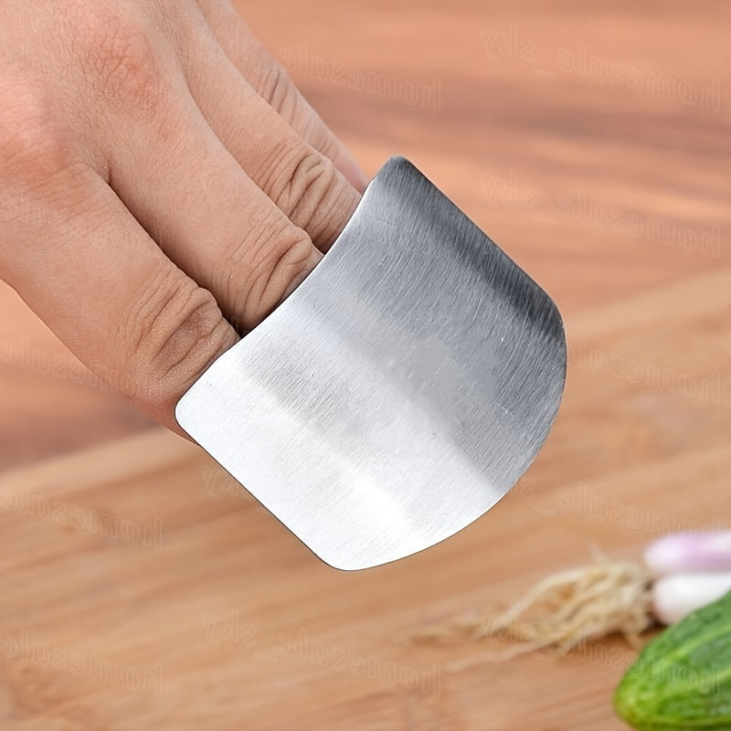 Finger Protection Device, Stainless Steel Finger Protection Device For Slicing, Reusable Finger Protection Device, Metal Finger Protection,