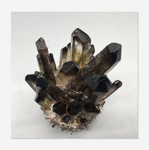 1PC Natural Smoky Quartz crystal Cluster,crystal VUG,Mineral samples,Home decoration,Crystal collection,Degaussing stone,Reiki healing 420g+