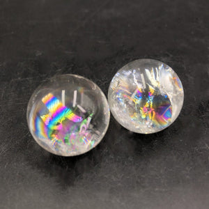 10PCS Natural Clear Quartz Crystal Sphere Rainbow Crystal Ball,Crystal Carving,Crystal healing,Home Decoration 200g+