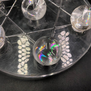 10PCS Natural Clear Quartz Crystal Sphere Rainbow Crystal Ball,Crystal Carving,Crystal healing,Home Decoration 200g+