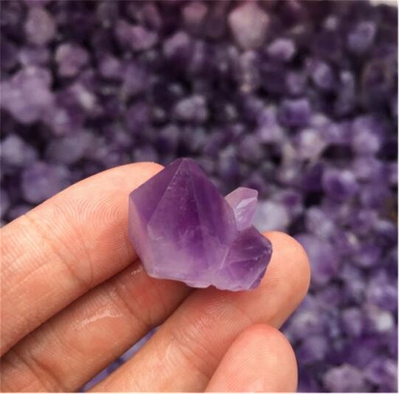 10PC Natural Amethyst specimen，Amethyst gravel，quartz crystal，Amethyst specimen，crystal healing