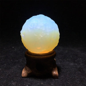 1pc Opalite Quartz Moon,Crystal Moon,Mineral samples,Crystal carving,Reiki Healing,Crystal collection,home decoration,Crystal Gift 80g+