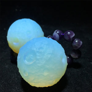1pc Opalite Quartz Moon,Crystal Moon,Mineral samples,Crystal carving,Reiki Healing,Crystal collection,home decoration,Crystal Gift 80g+