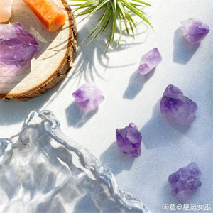 10PC Natural Amethyst specimen，Amethyst gravel，quartz crystal，Amethyst specimen，crystal healing