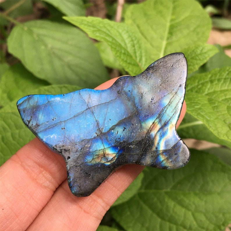 1PC Natural Labradorite Butterfly,Quartz Crystal Butterfly,Crystal Carved,Mineral samples,Home Decoration,Reiki healing,Crystal Gifts 15g+