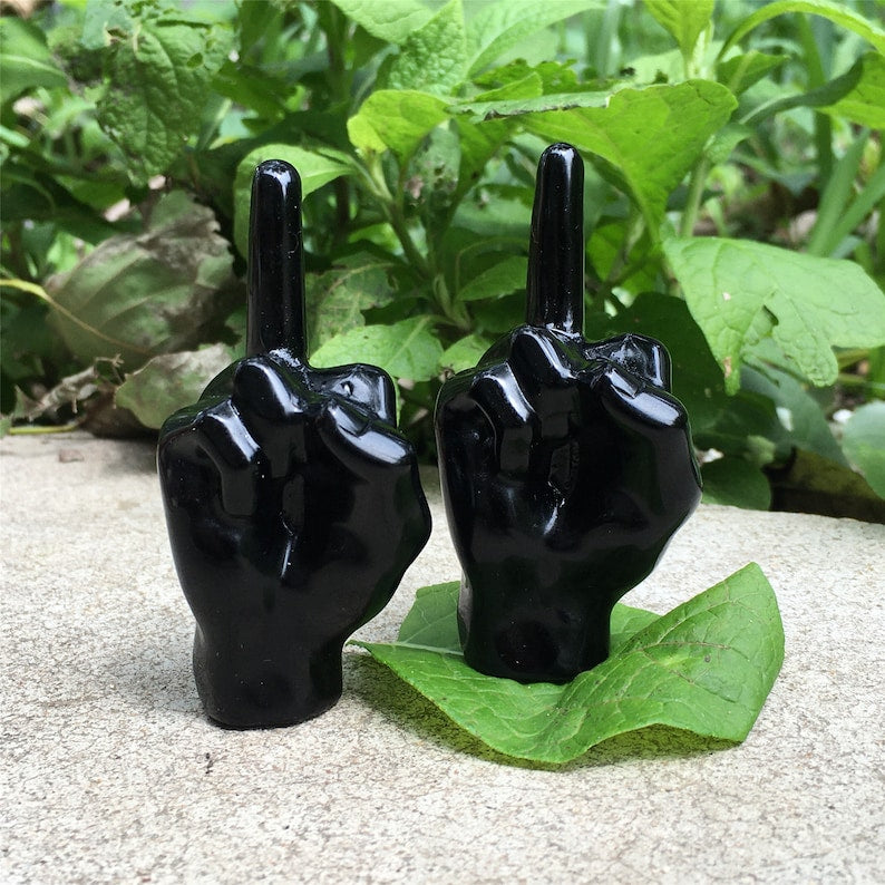 1PC Natural Obsidian Interest Spoof Gesture,Quartz Interest Spoof Gesture,Home Decoration,Crystal gifts,Mineral samples,Reiki Healing 40g+