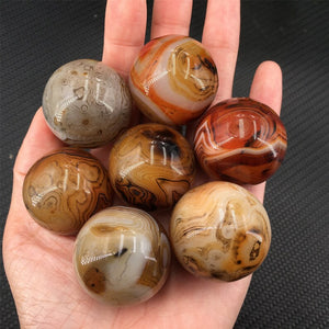 30mm+ Rare Natural Lace Agate Sphere,Quartz Crystal Ball,Divination Ball,Reiki Healing,Rock, Stone,Crystal Gift 25g+