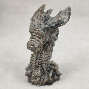 1PC Natural Yooperlite Dragon,Quartz Crystal Dragon,Mineral Specimen,Rock,Crystal Gift,Home Decoration,Crystal Sculpture,Reiki Healing 95g+