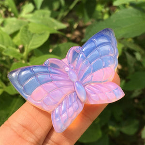 1PC Pink Opalite Butterfly,Quartz Crystal Butterfly,Crystal Carved,Rock,Mineral samples,Home Decoration,Reiki healing,Crystal Gifts 15g+