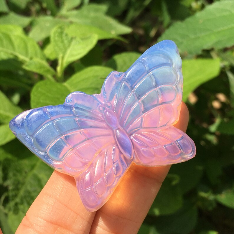 1PC Pink Opalite Butterfly,Quartz Crystal Butterfly,Crystal Carved,Rock,Mineral samples,Home Decoration,Reiki healing,Crystal Gifts 15g+