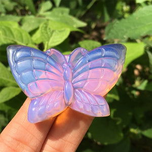 1PC Pink Opalite Butterfly,Quartz Crystal Butterfly,Crystal Carved,Rock,Mineral samples,Home Decoration,Reiki healing,Crystal Gifts 15g+