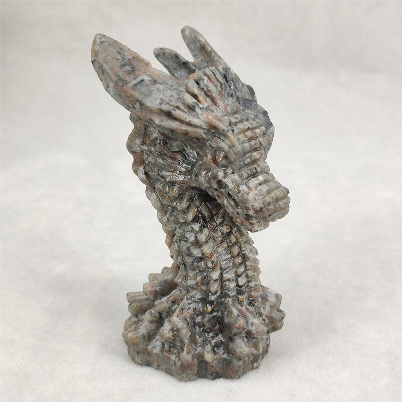 1PC Natural Yooperlite Dragon,Quartz Crystal Dragon,Mineral Specimen,Rock,Crystal Gift,Home Decoration,Crystal Sculpture,Reiki Healing 95g+