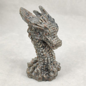 1PC Natural Yooperlite Dragon,Quartz Crystal Dragon,Mineral Specimen,Rock,Crystal Gift,Home Decoration,Crystal Sculpture,Reiki Healing 95g+