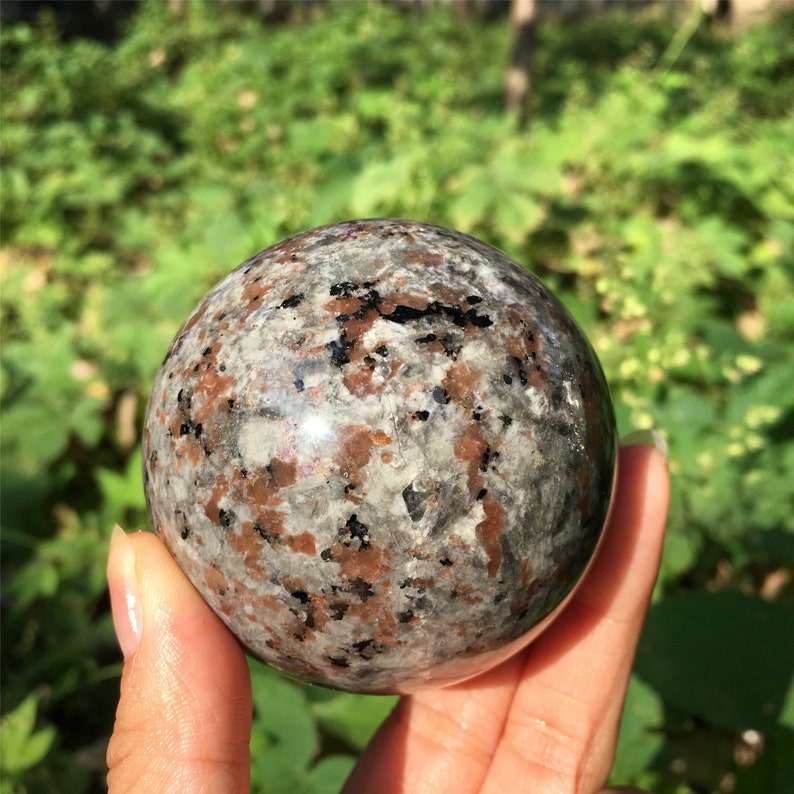1PC 50mm+ Natural Yooperlite Sphere,Quartz Crystal Ball,Mineral Specimen,Reiki Healing,Crystal Gifts,Divination Ball,Prophecy Ball 260g+