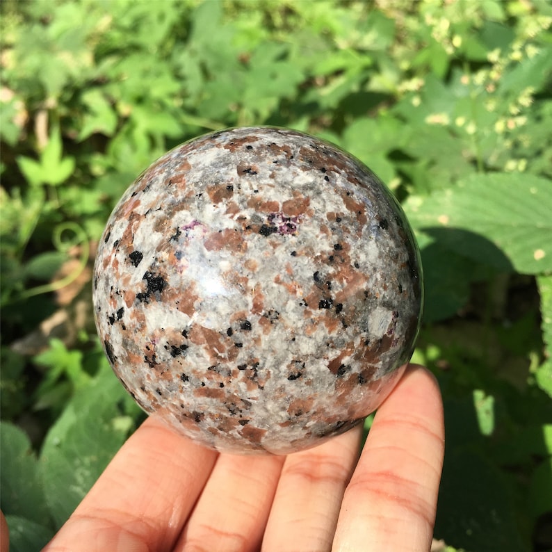 1PC 50mm+ Natural Yooperlite Sphere,Quartz Crystal Ball,Mineral Specimen,Reiki Healing,Crystal Gifts,Divination Ball,Prophecy Ball 260g+