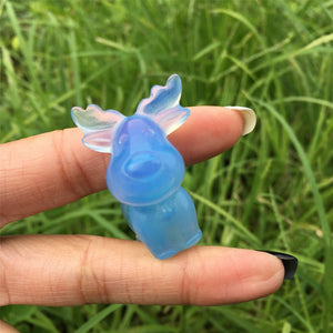 1PC Blue Opalite Christmas Deer,Quartz Crystal Christmas Deer,Crystal Carving,Mineral Specimen,Energy Crystals,Reiki Heal,Crystal Gifts 20g+