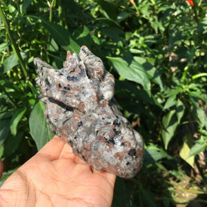 1PC Natural Yooperlite Dragon,Quartz Crystal Dragon,Mineral Specimen,Rock,Crystal Gift,Home Decoration,Crystal Sculpture,Reiki Healing 100g+