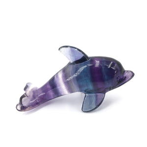 1PC Natural Fluorite Dolphin,Quartz Crystal Dolphin,Crystal Carved,Rock,Mineral Samples,Home Decoration,Reiki Healing,Crystal Gifts 30g+