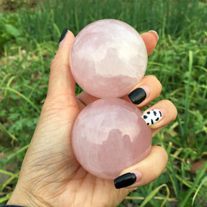 1PC 50mm+ Natural Rose Quartz Crystal Sphere,Crystal Ball,Rock,Home Decoration,Divination Ball,Mineral Specimen,Reiki Healing,Crystal Gifts