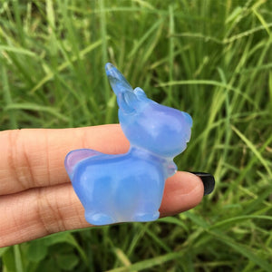 1PC Blue Opalite Christmas Deer,Quartz Crystal Christmas Deer,Crystal Carving,Mineral Specimen,Energy Crystals,Reiki Heal,Crystal Gifts 20g+