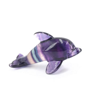 1PC Natural Fluorite Dolphin,Quartz Crystal Dolphin,Crystal Carved,Rock,Mineral Samples,Home Decoration,Reiki Healing,Crystal Gifts 30g+