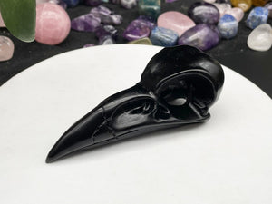 Obsidian Skull,Crystal Carving, Handmade Jewelry, Home Decor, Healing Crystals and Stones E022615