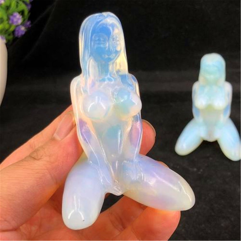 1pc Opalite Yoga Goddess Body Model,Quartz Crystal Body,Crystal Sculpture,Crystal Energy,home decoration,Reiki healing,crystal gifts