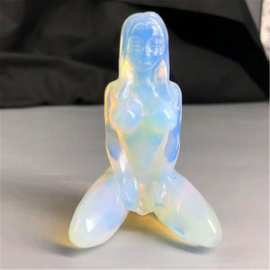 1pc Opalite Yoga Goddess Body Model,Quartz Crystal Body,Crystal Sculpture,Crystal Energy,home decoration,Reiki healing,crystal gifts
