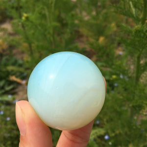 1PC 30mm Opalite Sphere,Quartz Crystal Ball,Crystal Healing,Crystal Gifts,Home Decoration,Mineral Specimen,Divination Ball,Prophecy Ball 80g