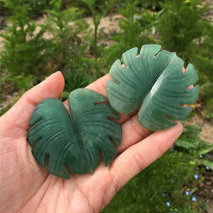 1PC Natural Aventurine Leaf,Crystal Leaf,Crystal Pendant,Home Decoration,Crystal Carving,Mineral Specimen,Reiki Healing,Crystal Gift 25g+