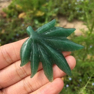 1PC Natural Aventurine Maple Leaf,Crystal Maple Leaf,Rock,Home Decoration,Crystal Carving,Mineral Specimen,Reiki Healing,Crystal Gift 25g+