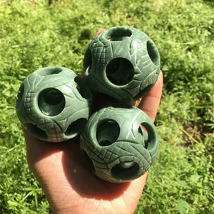 1PC 50mm+ Natural Green Jade Exquisite Ball,Quartz Sphere,Crystal Ball,Crystal Heal,Crystal Collection,Divination Ball,Prophecy Ball 100g+
