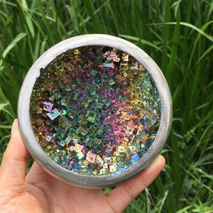 1PC Natural Bismuth Ore Bowl,Quartz Crystal Specimen,Mineral Specimen,Crystal Tower,Home Decoration,Reiki Healing,Teaching Materials 400g+