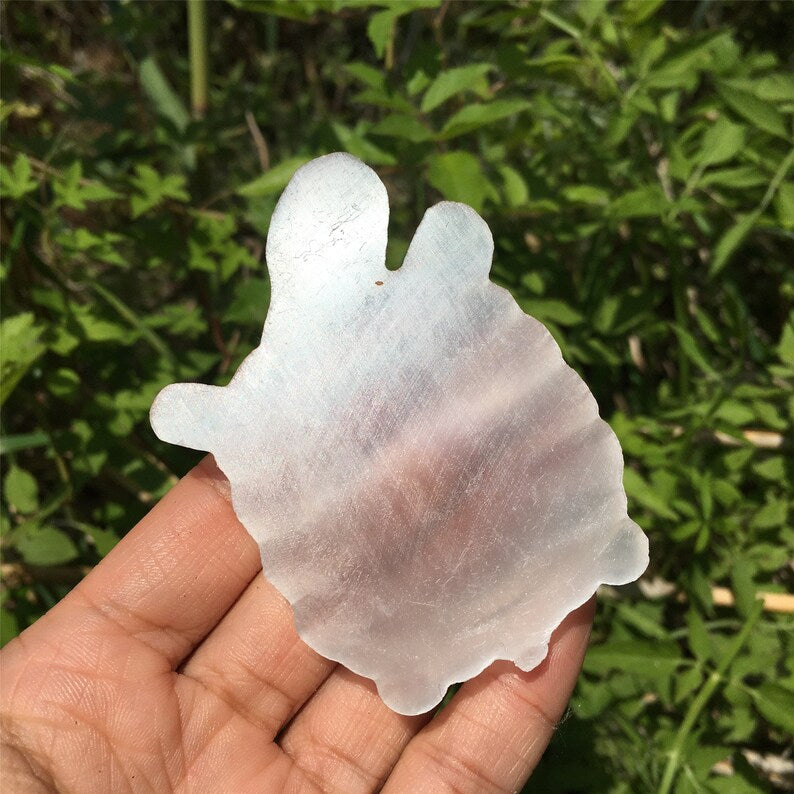 1PC Natural Selenite Tortoise Ashtray,Quartz Crystal Tortoise,Selenite Ashtray,Reiki Heal,Home Decoration,Crystal Gift,Mineral Specimen 45g+