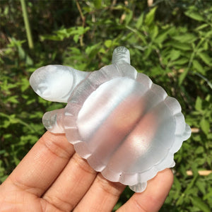 1PC Natural Selenite Tortoise Ashtray,Quartz Crystal Tortoise,Selenite Ashtray,Reiki Heal,Home Decoration,Crystal Gift,Mineral Specimen 45g+