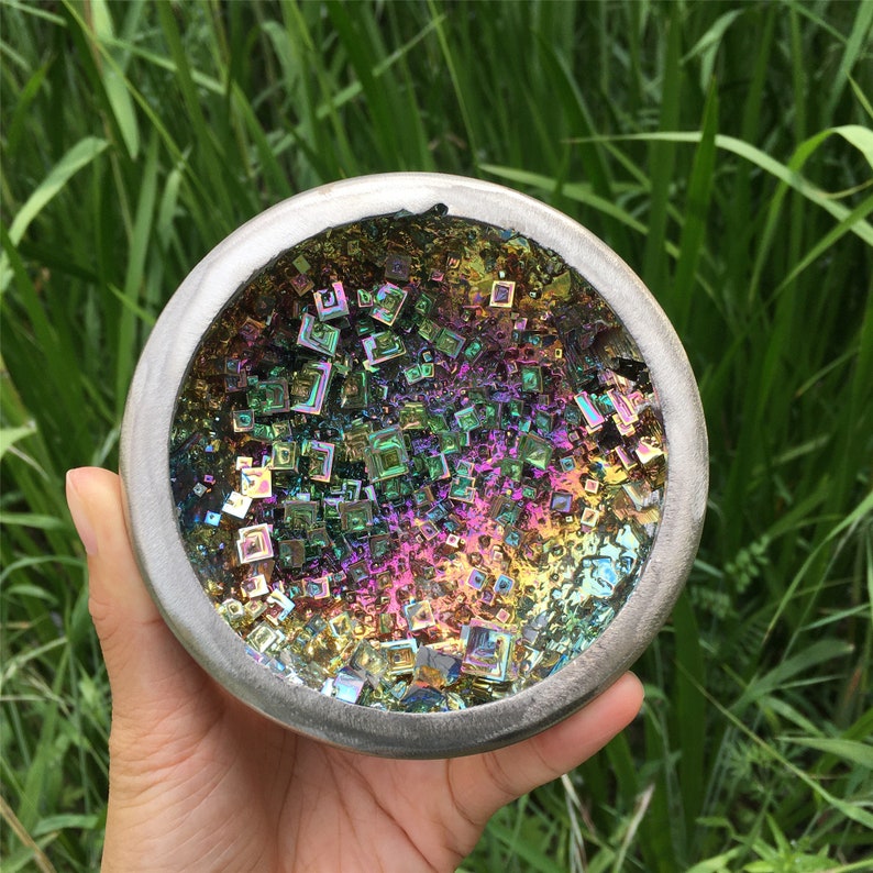 1PC Natural Bismuth Ore Bowl,Quartz Crystal Specimen,Mineral Specimen,Crystal Tower,Home Decoration,Reiki Healing,Teaching Materials 400g+