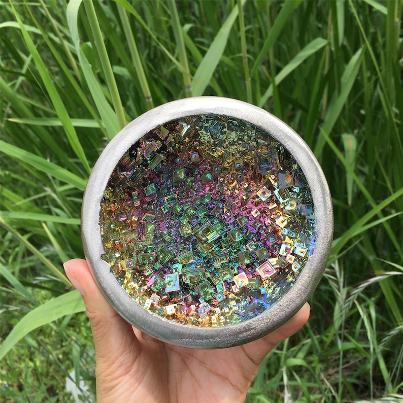 1PC Natural Bismuth Ore Bowl,Quartz Crystal Specimen,Mineral Specimen,Crystal Tower,Home Decoration,Reiki Healing,Teaching Materials 400g+