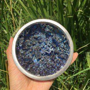 1PC Natural Purple Bismuth Ore Bowl,Quartz Crystal Bowl,Mineral Specimen,Crystal Tower,Home Decoration,Reiki Healing,Teaching Materials 320g
