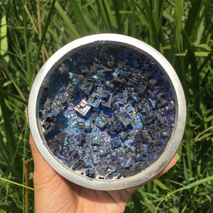 1PC Natural Purple Bismuth Ore Bowl,Quartz Crystal Bowl,Mineral Specimen,Crystal Tower,Home Decoration,Reiki Healing,Teaching Materials 320g
