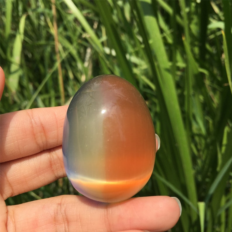 80g+ Colours Cat's Eye Jasper Egg,Quartz Egg,Crystal Carving,Reiki Healing,Home Decoration,Crystal Gifts,Mineral Samples,Crystal Collection